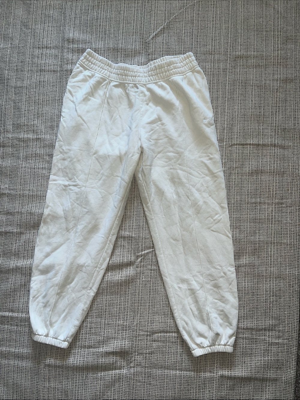 Nike White Casual Jogger Sweatpants